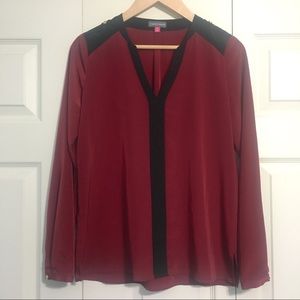 Vince Camuto Silhouette Long Sleeve Blouse Shirt Top